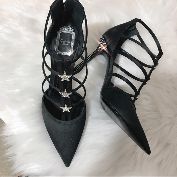 Dior Shoes Dior Satin Crystal Pump 385 Worn Once Poshmark